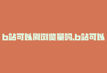 b站可以刷浏览量吗，b站可以说刷播放量吗,**关于B站是否可以刷播放量的探讨**!-商城24小时自助下单