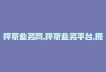 梓豪业务网，梓豪业务平台，提高企业竞争力-商城24小时自助下单