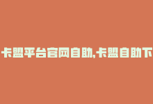 卡盟平台官网自助，卡盟自助下单-低价优惠-商城24小时自助下单