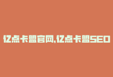 亿点卡盟官网，亿点卡盟SEO优化攻略-商城24小时自助下单