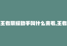 王者荣耀助手叫什么来着，王者助手：帮你轻松上分-商城24小时自助下单