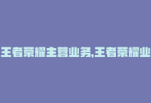 王者荣耀主营业务，王者荣耀业务平台网站——提升游戏竞争力-商城24小时自助下单