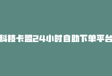 科技卡盟24小时自助下单平台-SEO优化-商城24小时自助下单