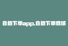 自助下单app，自助下单商城 – 助力DY创业-商城24小时自助下单