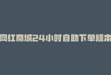 网红商城24小时自助下单版本，网红商城24小时自助下单-商城24小时自助下单