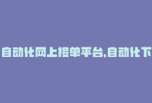 自动化网上接单平台，自动化下单平台，轻松享受快速便捷的服务，优化您的生产力。-商城24小时自助下单