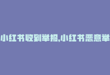 小红书收到举报，小红书恶意举报私信,关于小红书恶意举报私信问题解答!-商城24小时自助下单