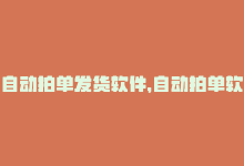 自动拍单发货软件，自动拍单软件：提高效率，节省时间-商城24小时自助下单